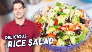 'Cold Rice Salad Recipe - SUPER Refreshing, Quick and Easy #Ad'