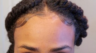 SWOOP THEM EDGES | LOOSE HAIR/BABY HAIR SLAYED EDGES ON TYPE 4 NATURAL HAIR