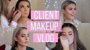 '7 CLIENTS IN 1 DAY! BALL/ PROM MAKEUP CLIENT VLOG| Fallon Kate'