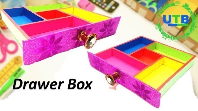 'DIY How to make a Cardboard Drawer Organizer Storage Box'