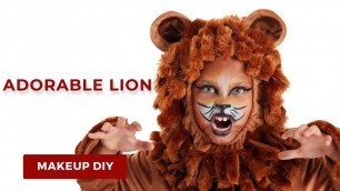 'Adorable Lion Makeup Tutorial'