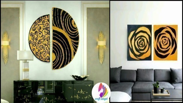 Black Gold room decor | quick home decorating ideas | paper craft | Craft Angel