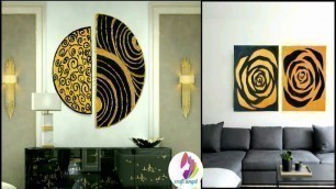 Black Gold room decor | quick home decorating ideas | paper craft |  Craft Angel