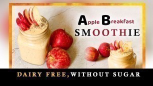 'Amazing Apple Smoothie Recipe | How to Make Apple Oats Breakfast without Milk & Sugar | Weight Loss'
