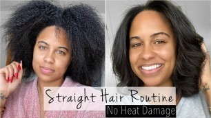 3C/4A STRAIGHT HAIR ROUTINE AFTER BRAIDS