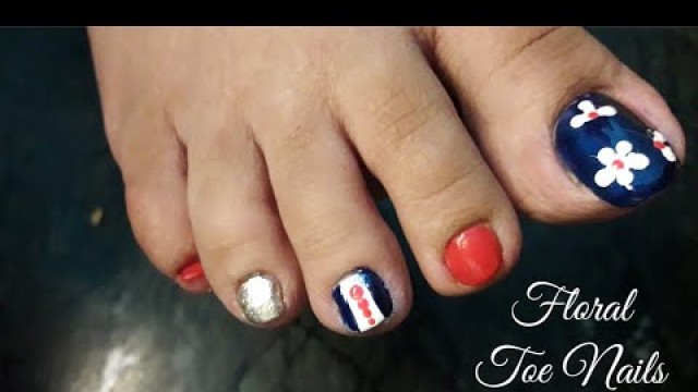 'Fabulous Toe Nail Design | Flower Pedicure Tutorial | Nail Art Lobby'