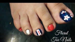 'Fabulous Toe Nail Design | Flower  Pedicure Tutorial | Nail Art Lobby'