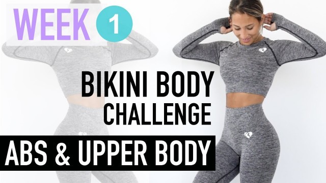 'ABS + WAIST WORKOUT | Bikini Body Challenge, Week 1 by Vicky Justiz'