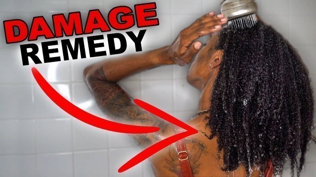 WASH DAY ROUTINE AFTER PROTECTIVE STYLE | DRY & DAMAGED HAIR
