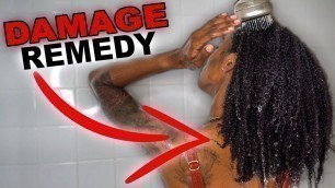 WASH DAY ROUTINE AFTER PROTECTIVE STYLE | DRY & DAMAGED HAIR