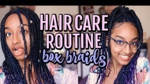 HOW TO MAKE BOX BRAIDS LAST LONG AF | Hair Care Routine