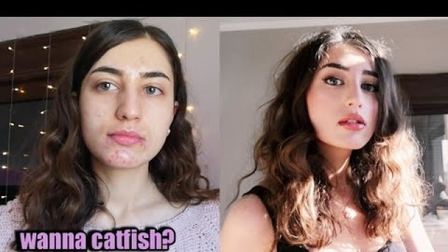 'How to CATFISH and Cover Acne With Makeup - Lucy Universe'