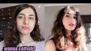 'How to CATFISH  and Cover Acne With Makeup - Lucy Universe'