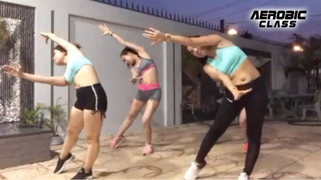 26 Mins AEROBIC FULL BODY FAT BURN WORKOUT WEIGHT LOSS - AT HOME l Aerobic Class
