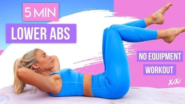 5 Minute LOWER ABS Workout