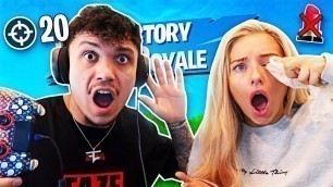 '1 KILL = REMOVE MAKEUP on FORTNITE w/ FaZe Kay (NO MAKEUP)'