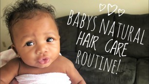 BABYS NATURAL HAIR CARE ROUTINE!| Going Bald? | Tips on growing baby’s hair