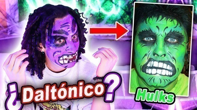 'Me maquilla un Daltónico para Halloween'