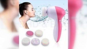 '5 in 1 multifunction electronic face facial cleansing brush spa skin care massage otenmart'