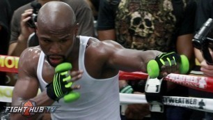 'FLOYD MAYWEATHER IN CRAZY SHAPE FOR CONOR MCGREGOR! SHOWS UNREAL STAMINA AFTER 2 HOUR WORKOUT'