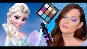 'makeup tutorial: Frozen 2 Elsa inspired look | winter makeup | Jeffree Star Mini Controversy'