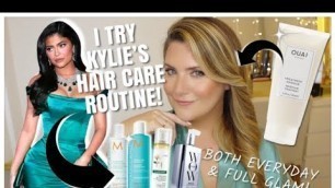 'I TRY KYLIE JENNER\'S HAIR CARE ROUTINES! BOTH EVERYDAY AND FULL GLAM!'