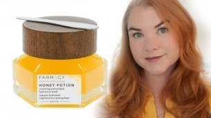 'FARMACY Honey Potion Renewing Antioxidant Hydration Mask Review and Demo'