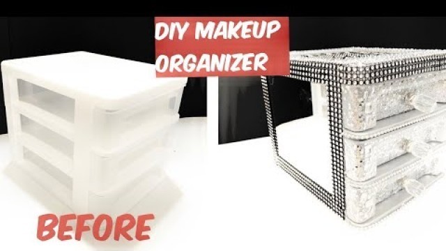 'DIY MAKEUP ORGANIZER|EASY'