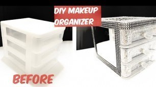 'DIY MAKEUP ORGANIZER|EASY'