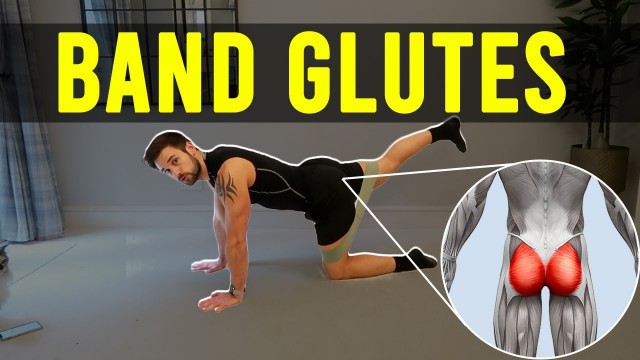 'RESISTANCE BAND GLUTE WORKOUT! Build Your Glutes! Follow Along 12 Minutes...'