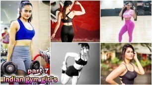 'Indian Gym Girls part-7 || hot girls gym Motivation video || slim body workout ||  fat lose Workout'