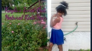 'Kayla\'s Twist Out ft. EDEN BodyWorks Kids | Natural hair product GIVEAWAY || NATURAL KIDS HAIR'