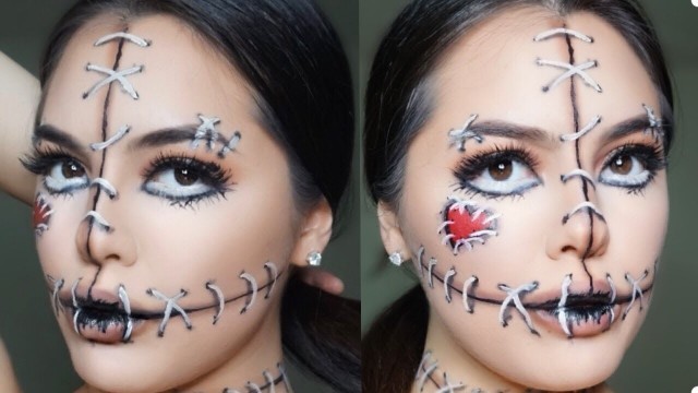 'VooDoo Doll | Easy Halloween Makeup Tutorial | Mire_Graphic'