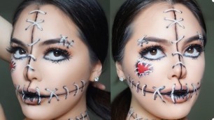 'VooDoo Doll | Easy Halloween Makeup Tutorial | Mire_Graphic'