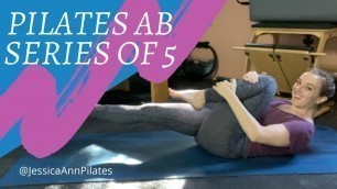 'Pilates Abdominal Exercises | Series of 5 Pilates Core Workouts at Home | Mat Pilates Videos'