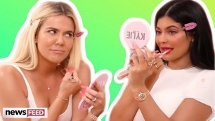 'Kylie Jenner & Khloe Kardashian Get LIT In Hilarious Makeup Tutorial!'