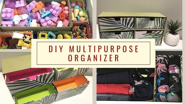 'DIY multipurpose organiser | clothes organizer | Toys organizer | desk organizer | makeup organizer'