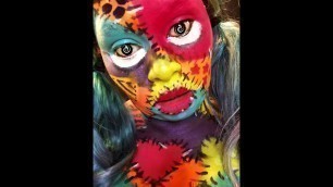 'KEYSOWEEN| Day 7:  Creepy Stitched Doll Makeup'