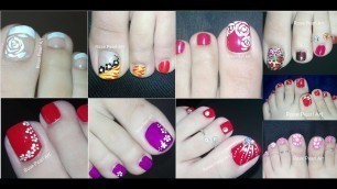'Pedicure Nail Art Compilation #2 Toe Nail Designs | Rose Pearl'