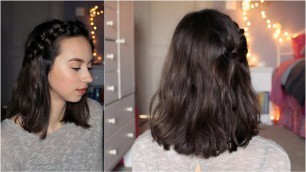 HAIR CARE ROUTINE for Short Hair + Dutch Braid Tutorial // 2016