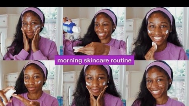 morning differin skincare routine for acne and hyperpigmentation