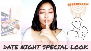 'EASY DATE NIGHT LOOK | GRWM | WITHOUT FOUNDATION | EASY & SIMPLE FRESH MAKEUP TUTORIAL WITH TASU'