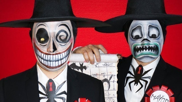 'The Mayor - Nightmare Before Christmas Makeup Tutorial! Two looks in one!'