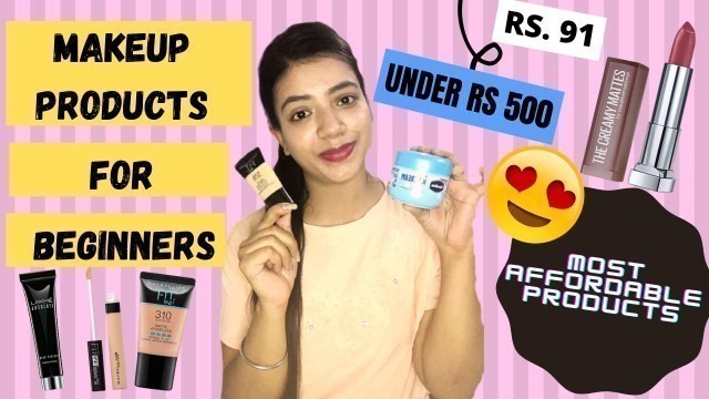 'Affordable Makeup kit for Beginners || Basic Essentials Makeup kit under Rs 300 || Starting @Rs 90'