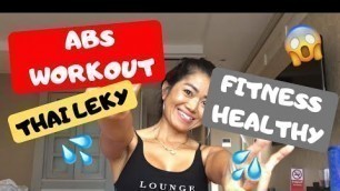 ABS workout with leky