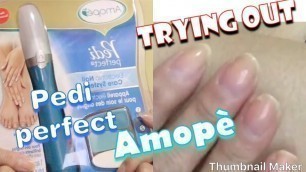 AMOPÉ PEDI PERFECT ELECTRONIC NAIL CARE FIRST IMPRESSION REVIEW | zabelle