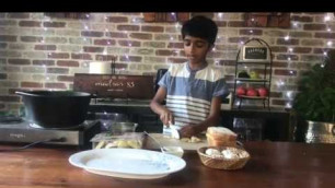 'Recipe #5 Semi-homemade dinner idea: Ravioli & Easy Garlic Bread #kidscancook #kidsrecipes'