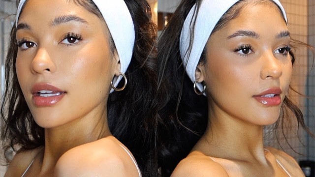 'NO FOUNDATION makeup routine'