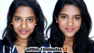 '\"NO-MAKEUP\" Makeup Look- Easy and Quick Makeup for Office&College❤️'