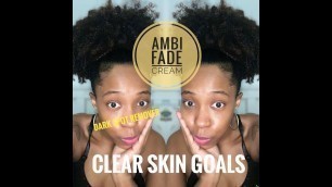 Vlog # 7 Ambi Fade Cream One Month Results | DarkSpot Remover | Natural Hair Update | 5Day Wash & Go